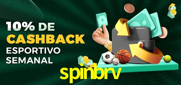10% de bônus de cashback na spinbrv